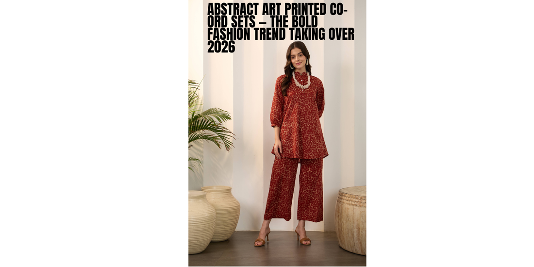 Abstract Art Printed Co-Ord Sets — The Bold Fashion Trend Taking Over 2026