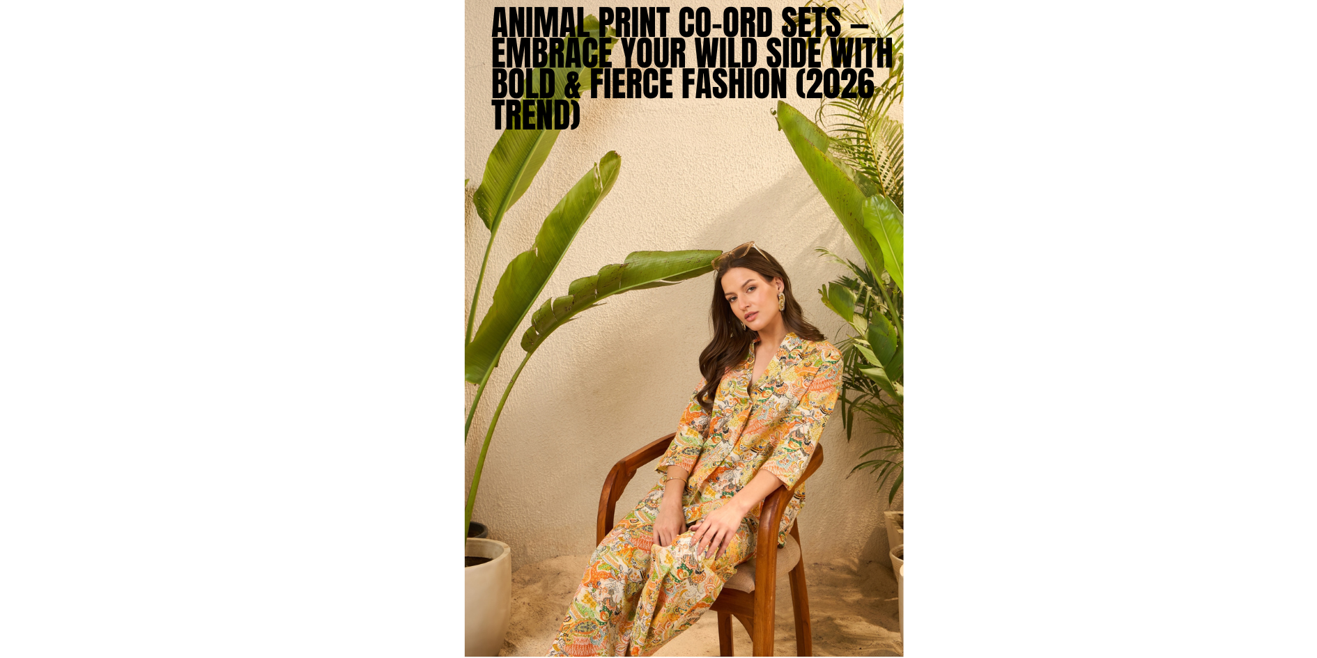 Animal Print Co-Ord Sets — Embrace Your Wild Side with Bold & Fierce Fashion (2026 Trend)