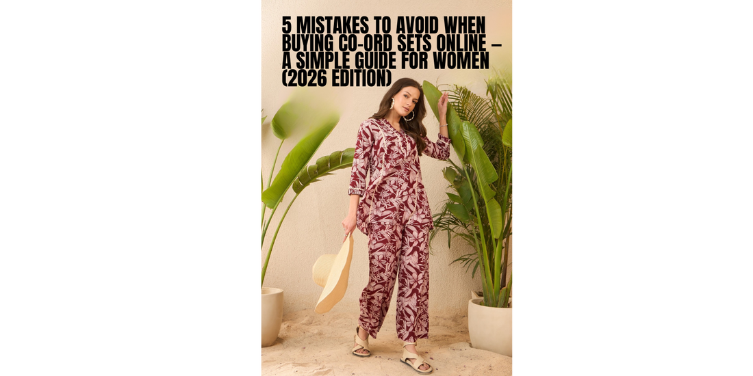 5 Mistakes to Avoid When Buying Co-Ord Sets Online — A Simple Guide for Women (2026 Edition)