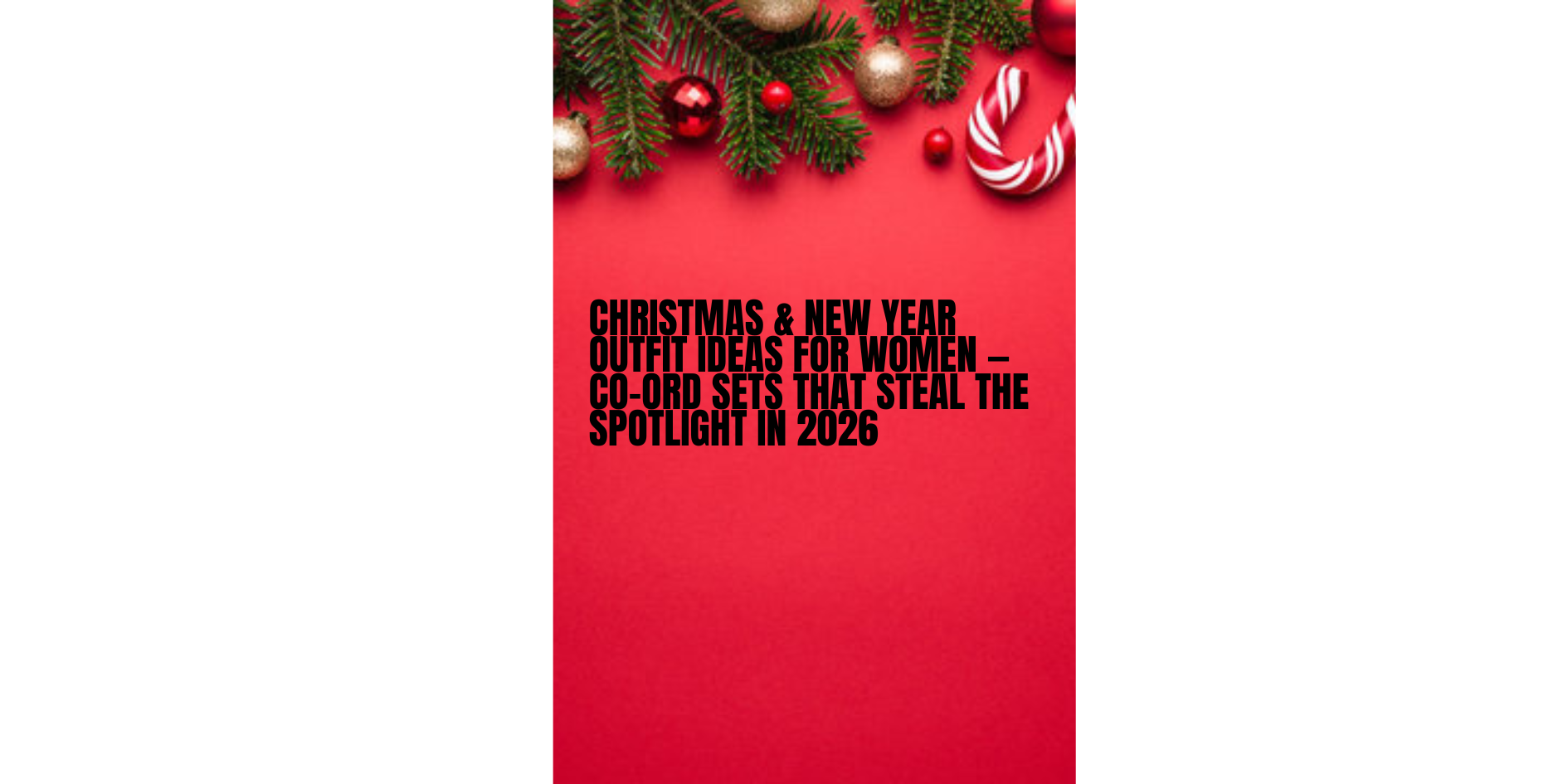 Christmas & New Year Outfit Ideas for Women — Co-Ord Sets That Steal the Spotlight in 2026