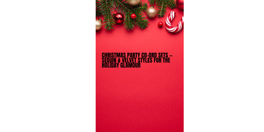 Christmas Party Co-Ord Sets — Sequin & Velvet Styles for the Holiday Glamour