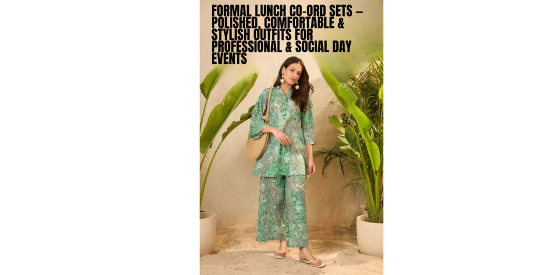 🌼 Formal Lunch Co-Ord Sets — The Polished & Comfortable Outfit Every Indian Woman Is Choosing in 2026
