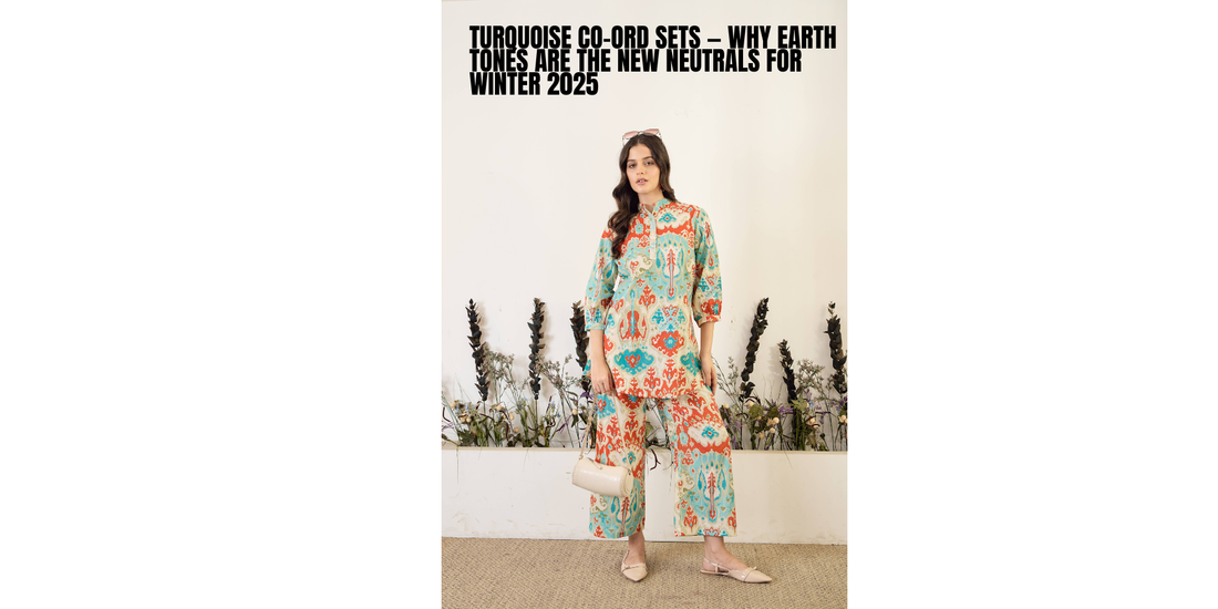 Turquoise Co-Ord Sets — Why Earth Tones Are the New Neutrals for Winter 2025