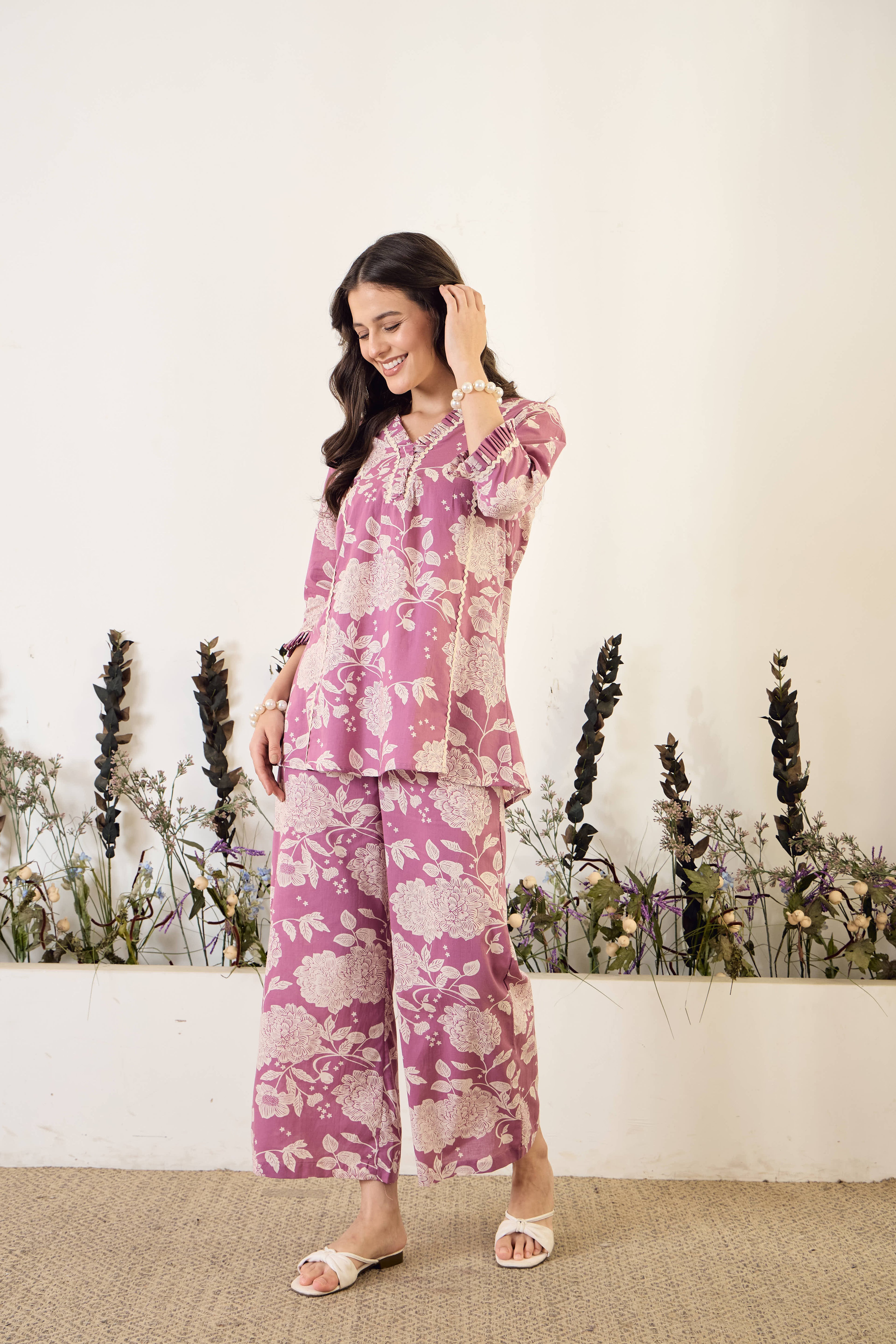 IMANA Women Cotton Printed Co-Ord Set