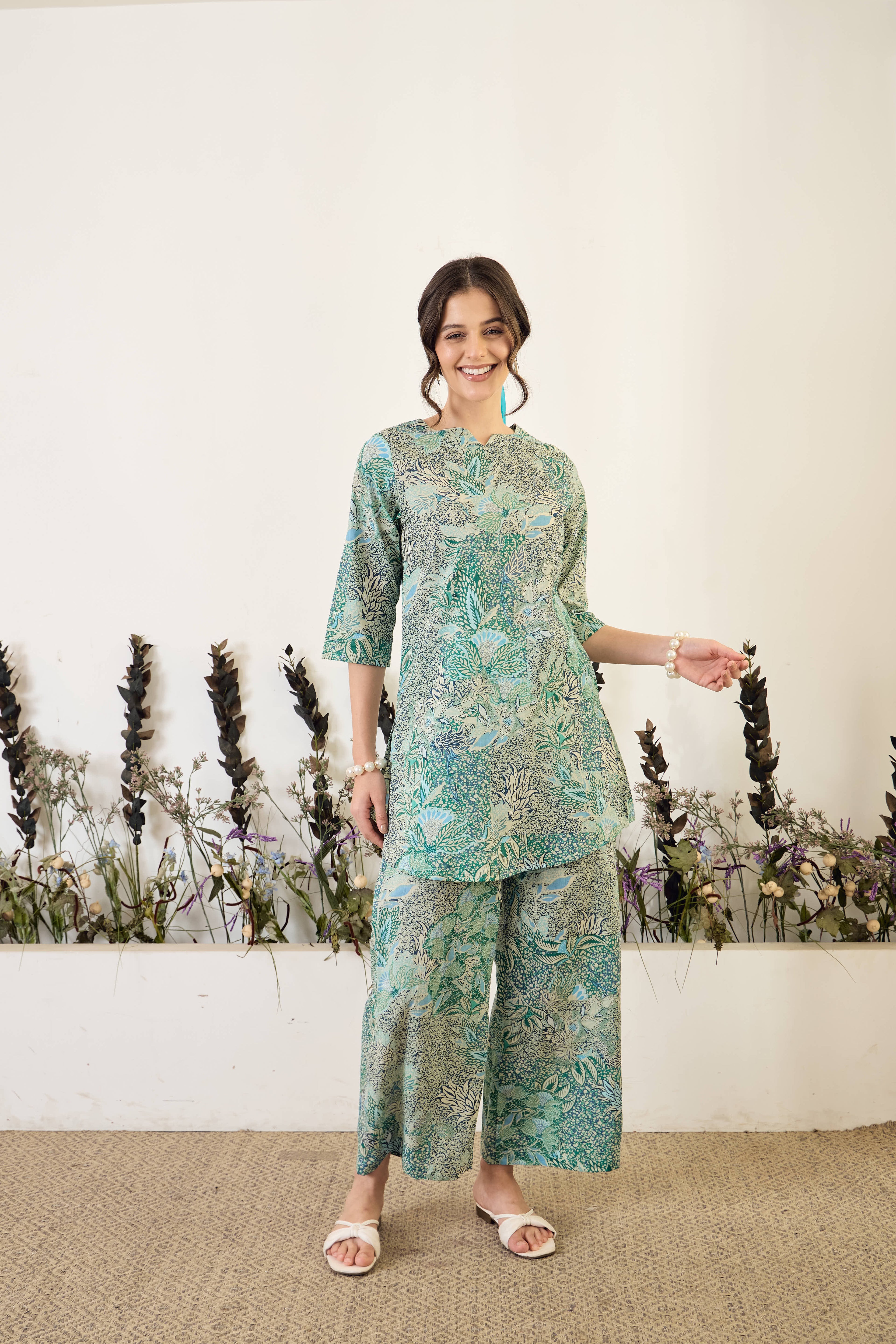 IMANA Women Cotton Printed Co-Ord Set