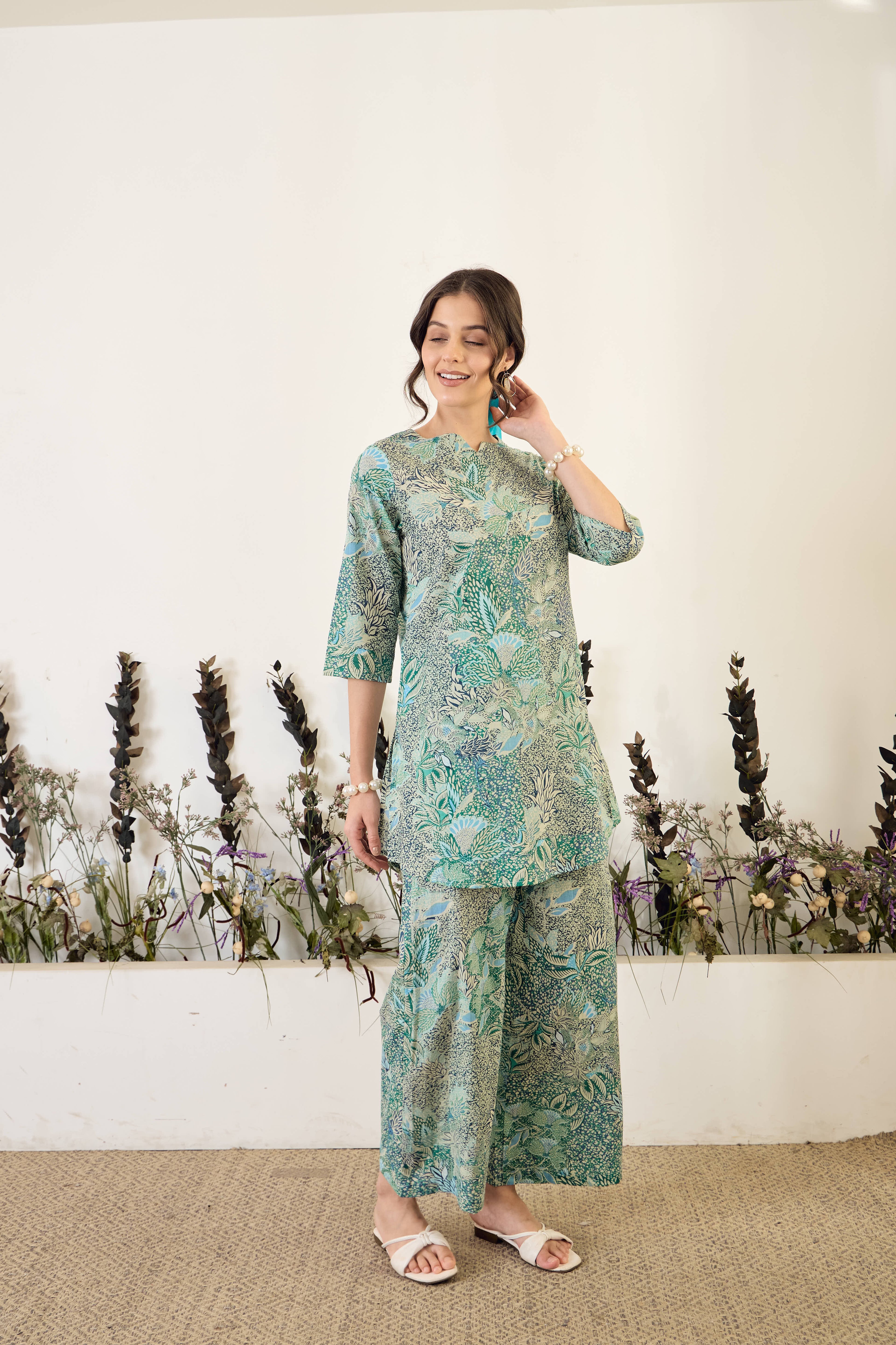 IMANA Women Cotton Printed Co-Ord Set