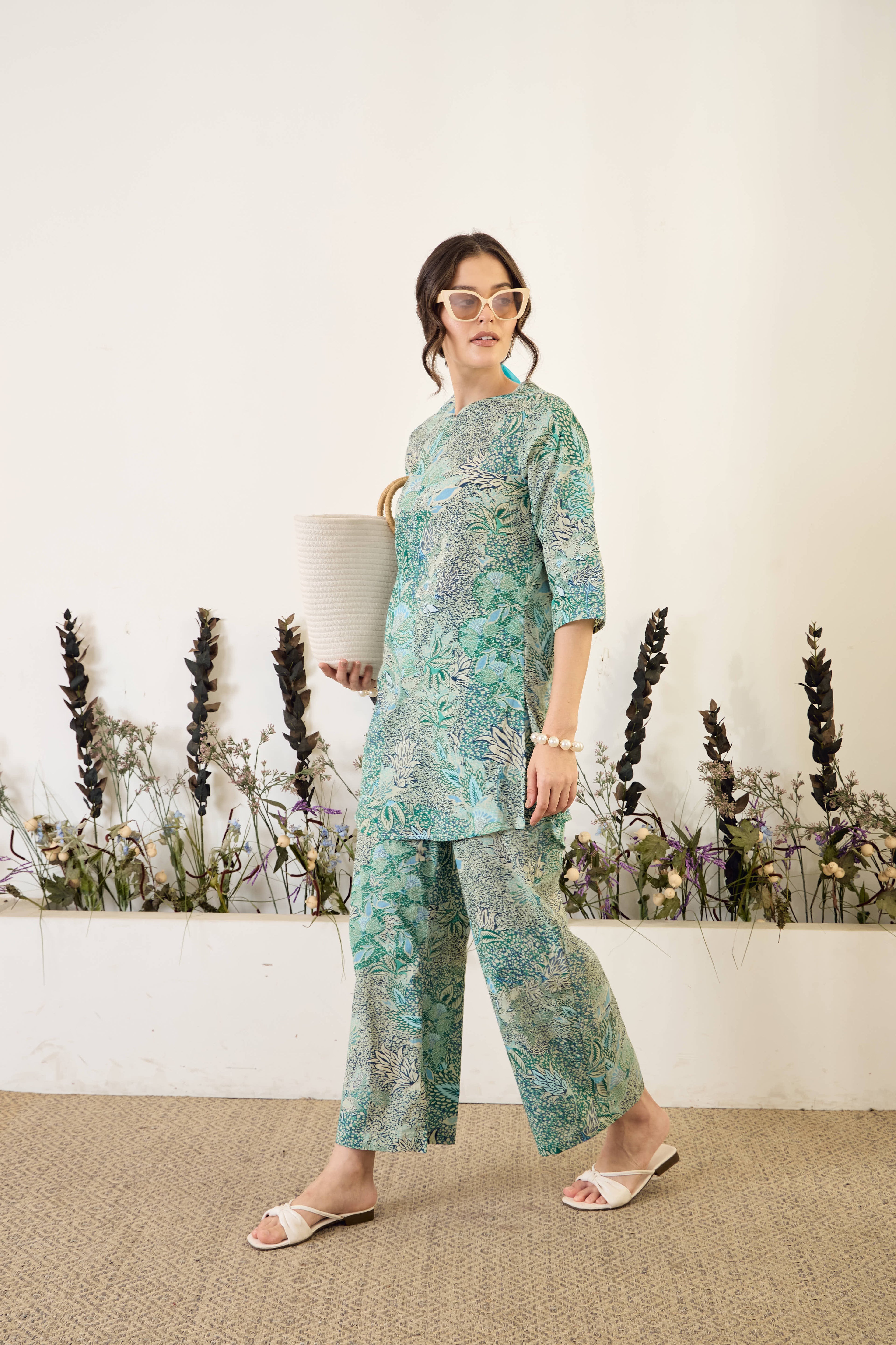 IMANA Women Cotton Printed Co-Ord Set