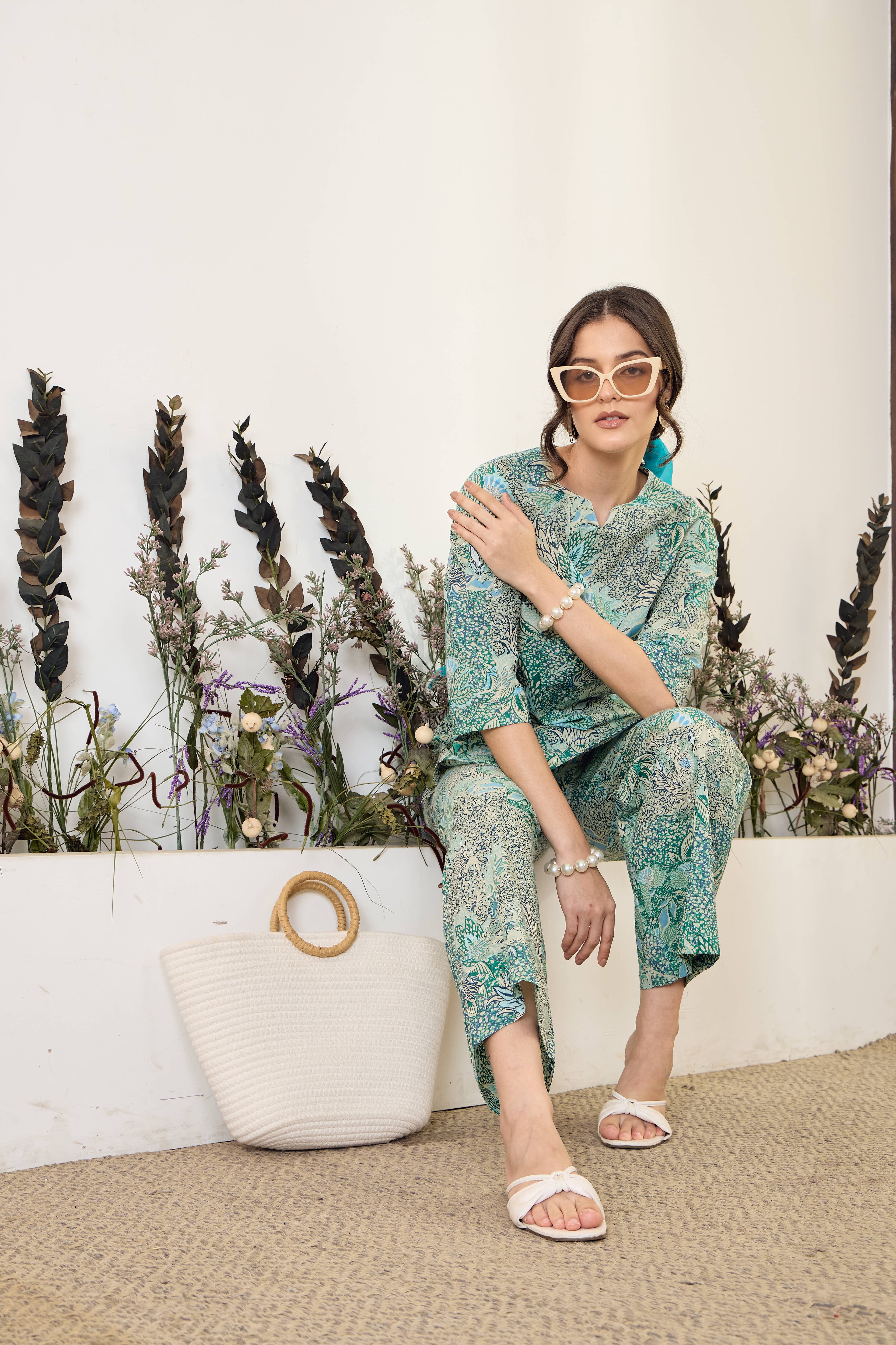 IMANA Women Cotton Printed Co-Ord Set
