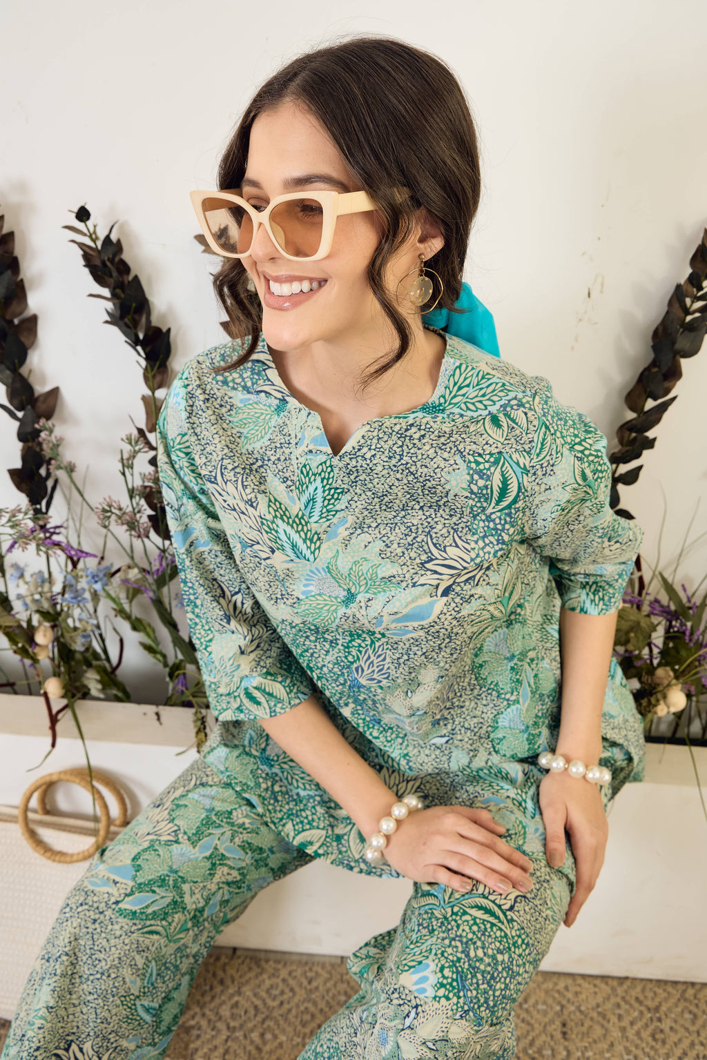IMANA Women Cotton Printed Co-Ord Set