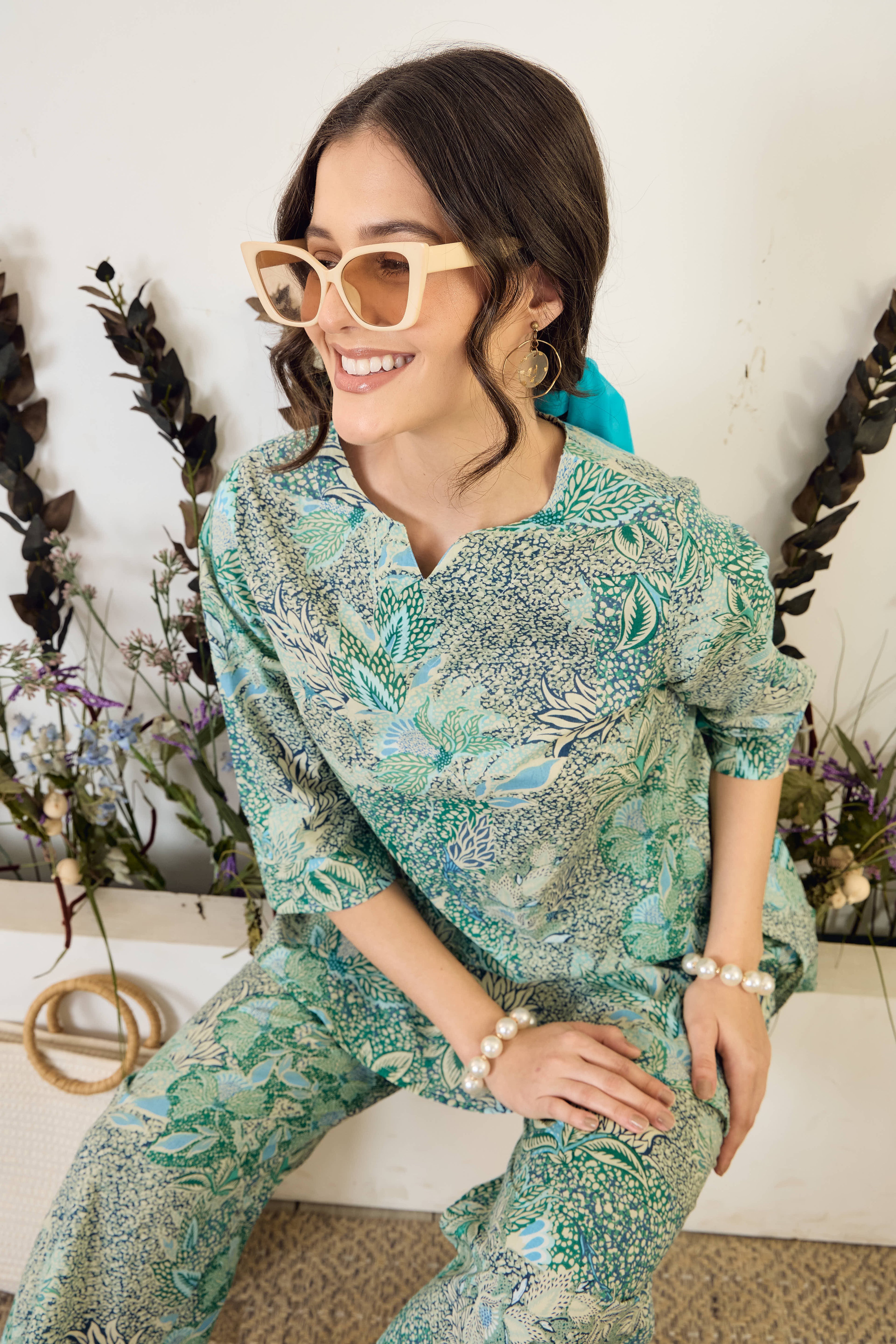 IMANA Women Cotton Printed Co-Ord Set