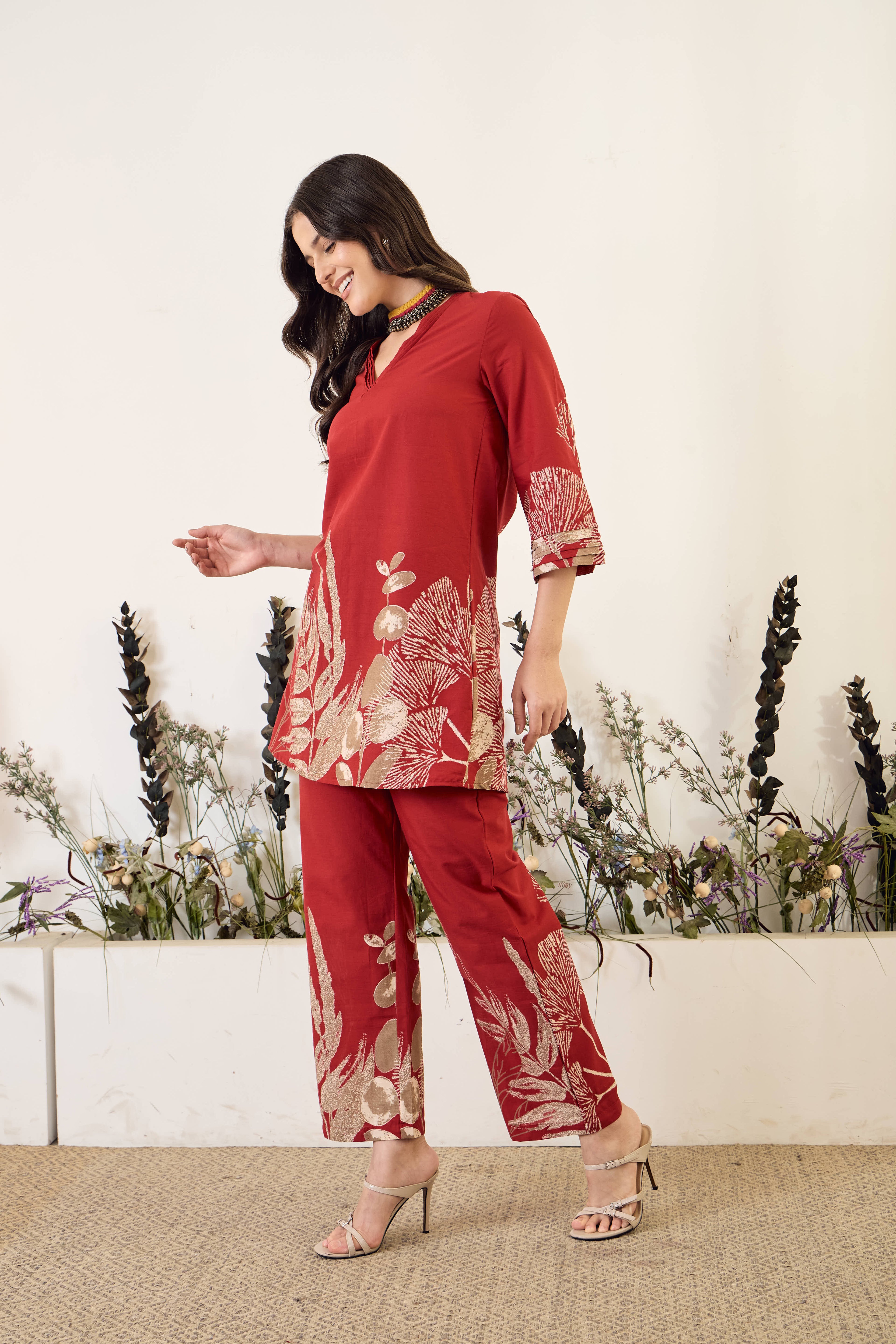 IMANA Women Cotton Printed Co-Ord Set