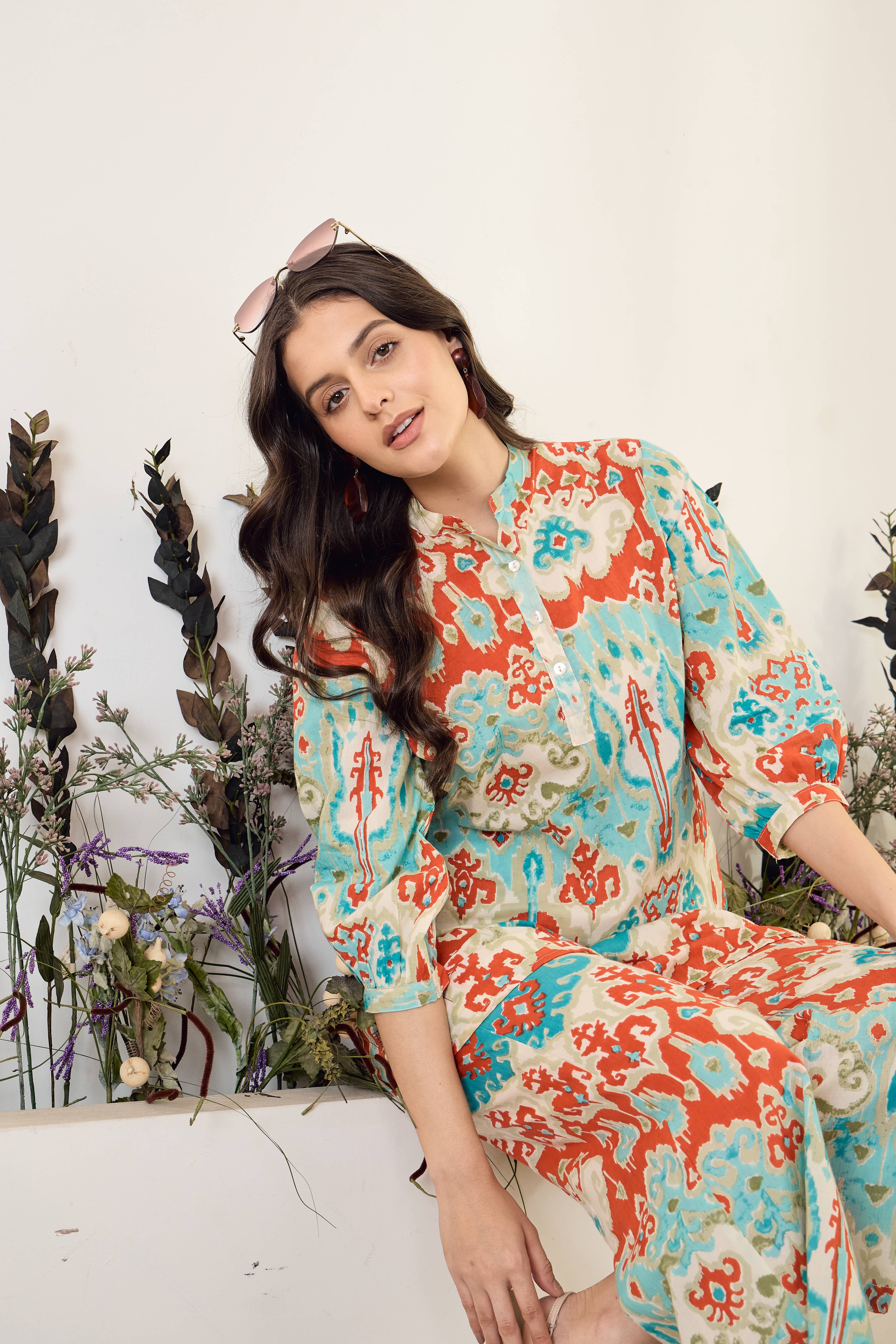 IMANA Women Cotton Printed Co-Ord Set