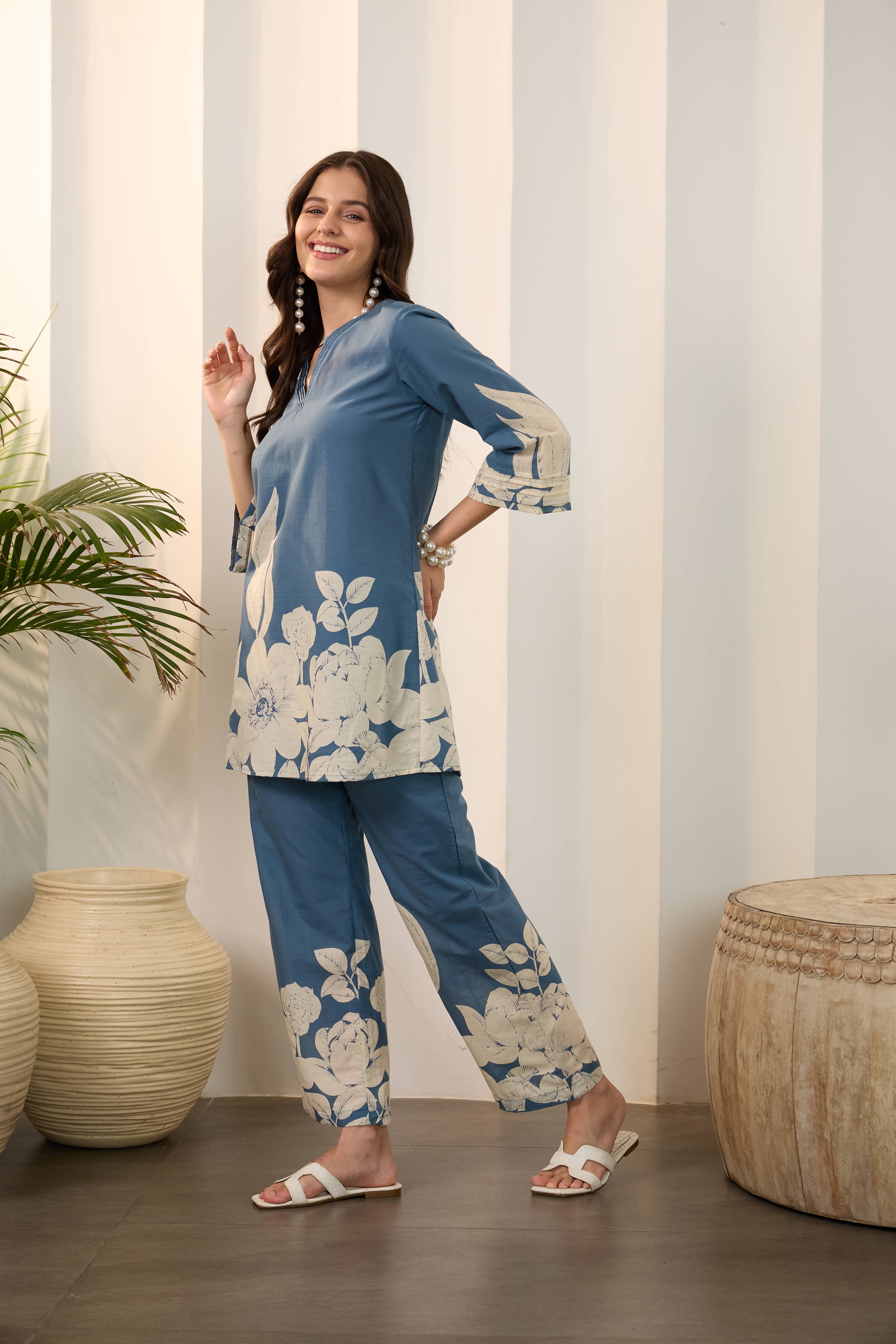 IMANA Women Cotton Printed Co-Ord Set