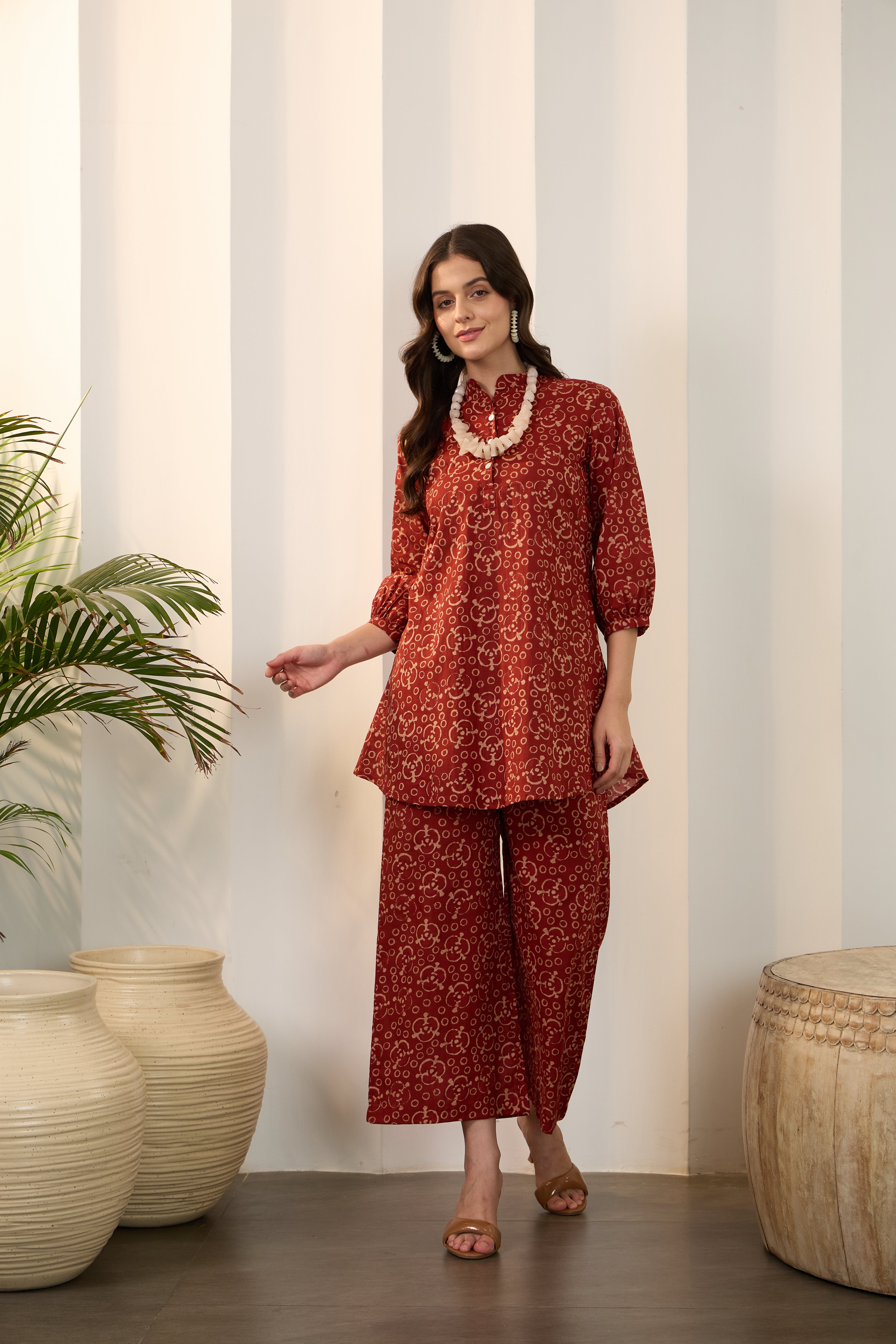 IMANA Women Cotton Printed Co-Ord Set