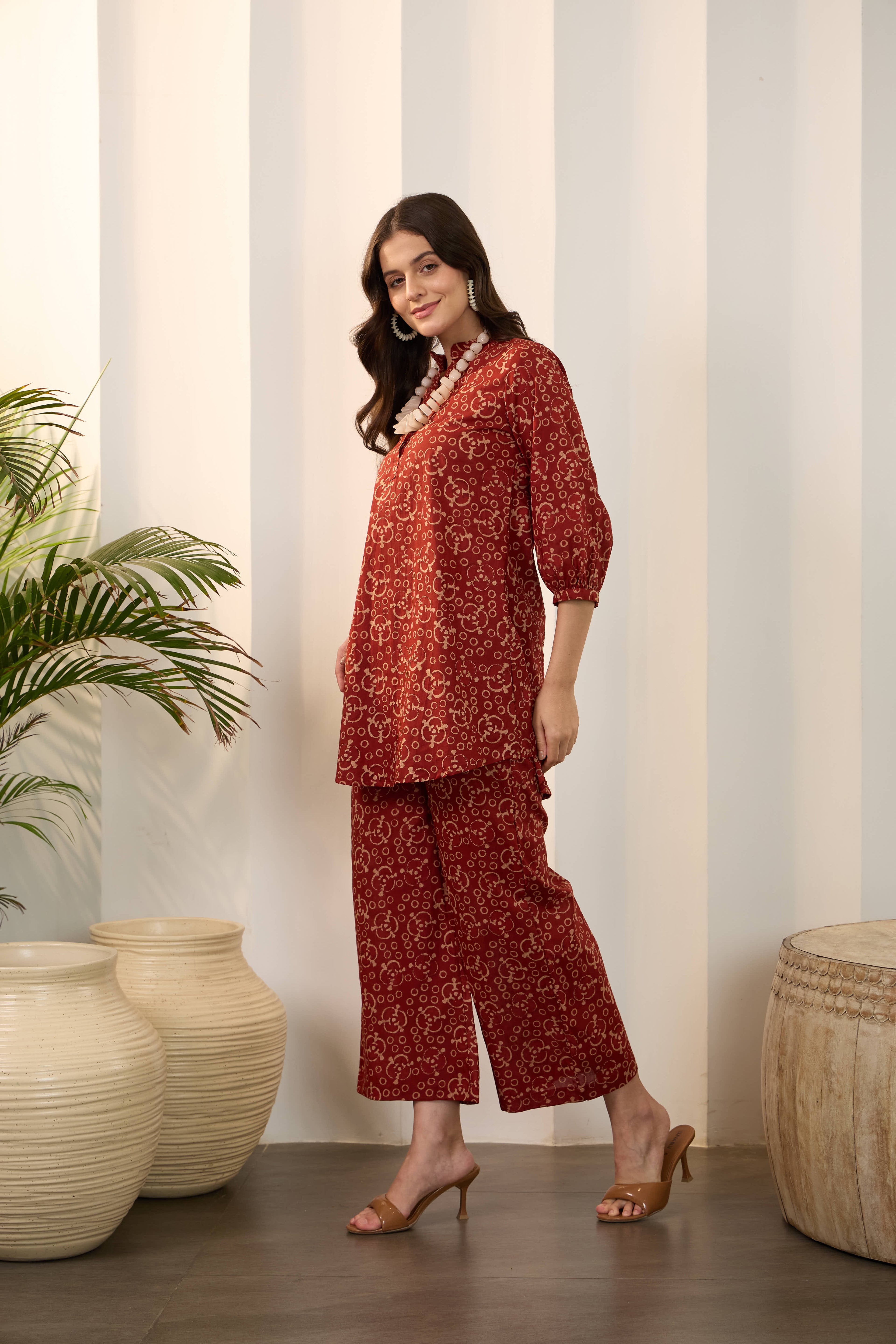 IMANA Women Cotton Printed Co-Ord Set