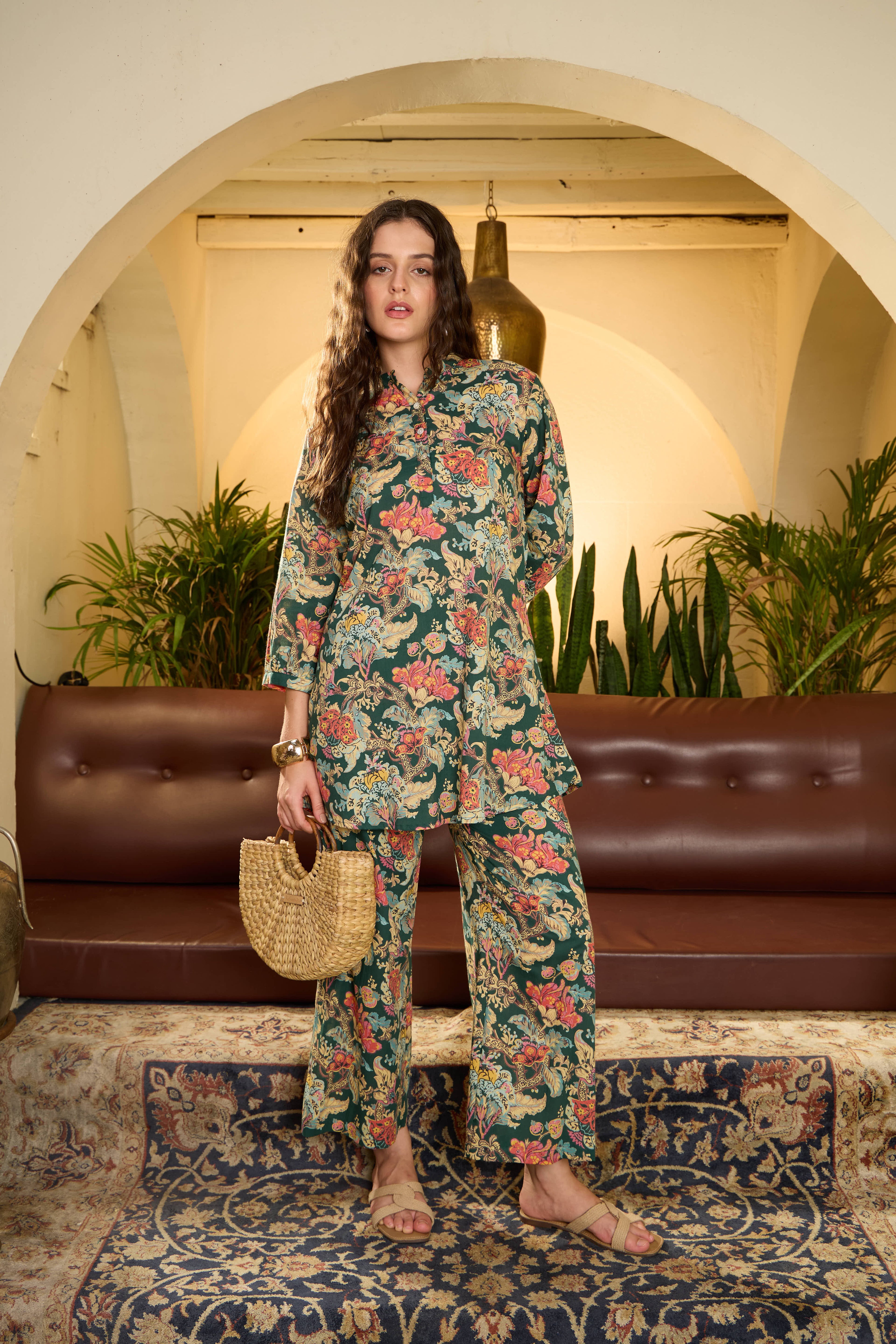 IMANA Women Cotton Printed Co-Ord Set