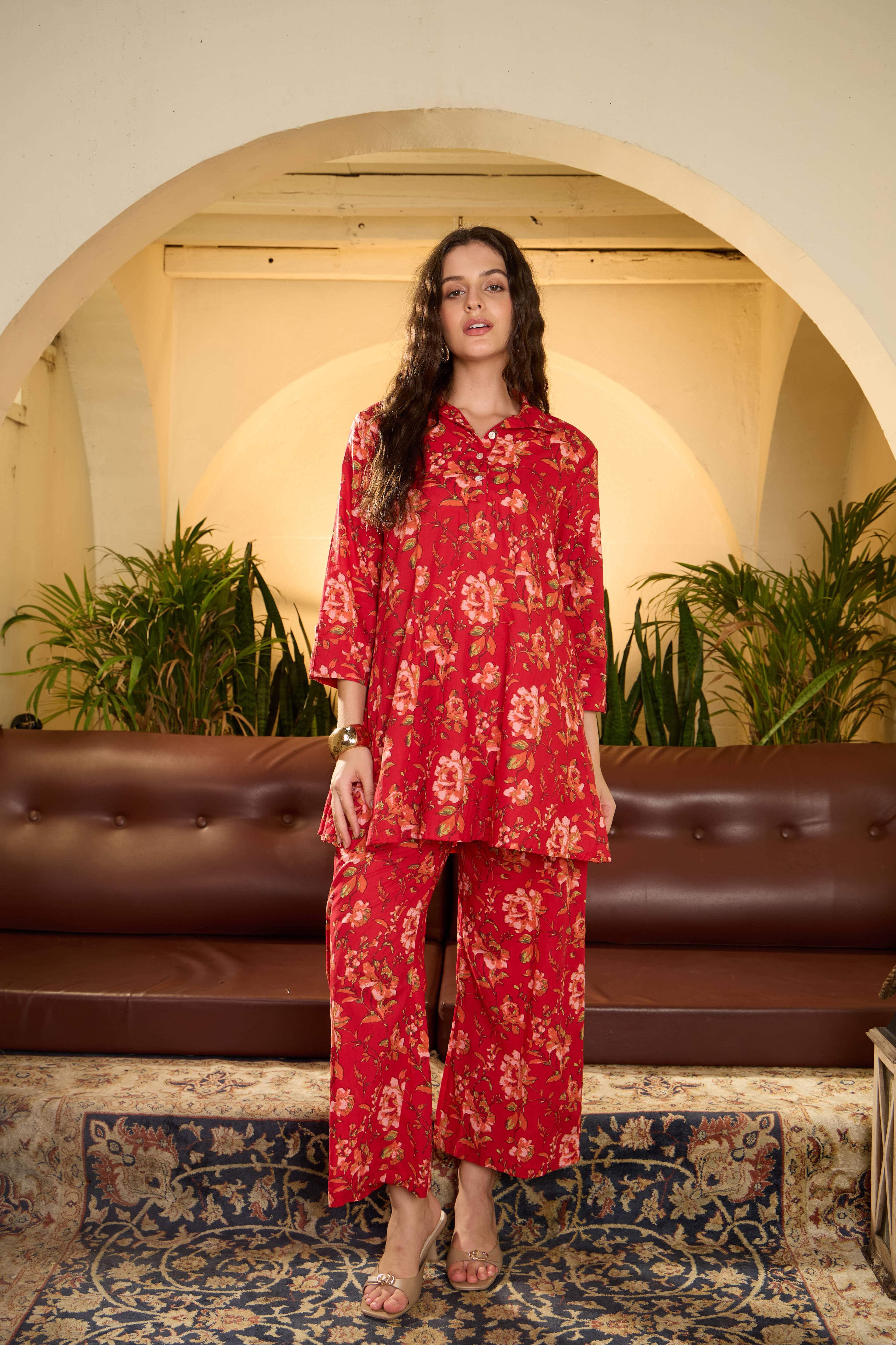 IMANA Women Cotton Printed Co-Ord Set