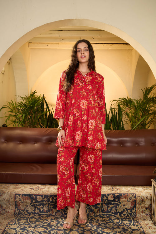 IMANA Women Cotton Printed Co-Ord Set