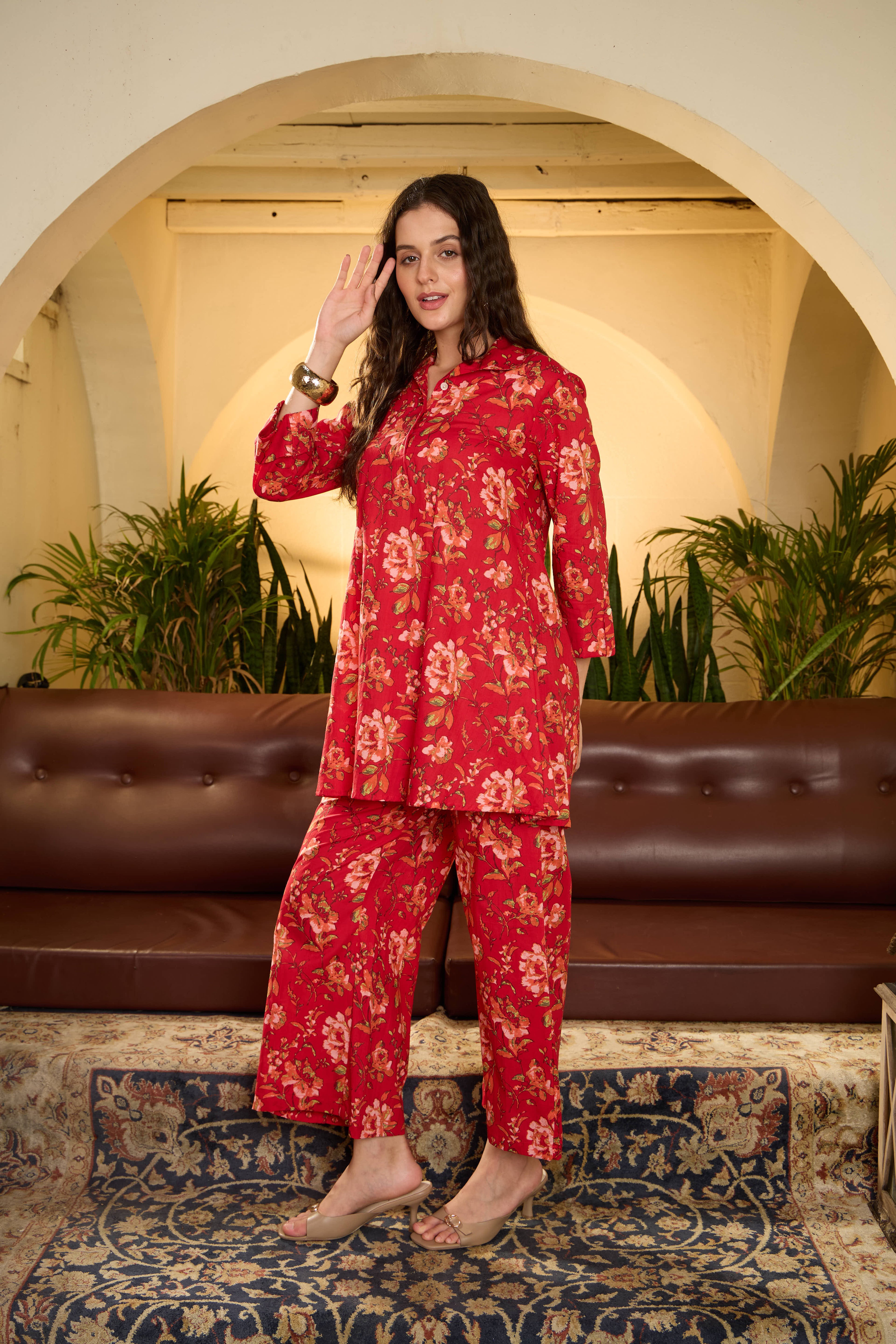 IMANA Women Cotton Printed Co-Ord Set