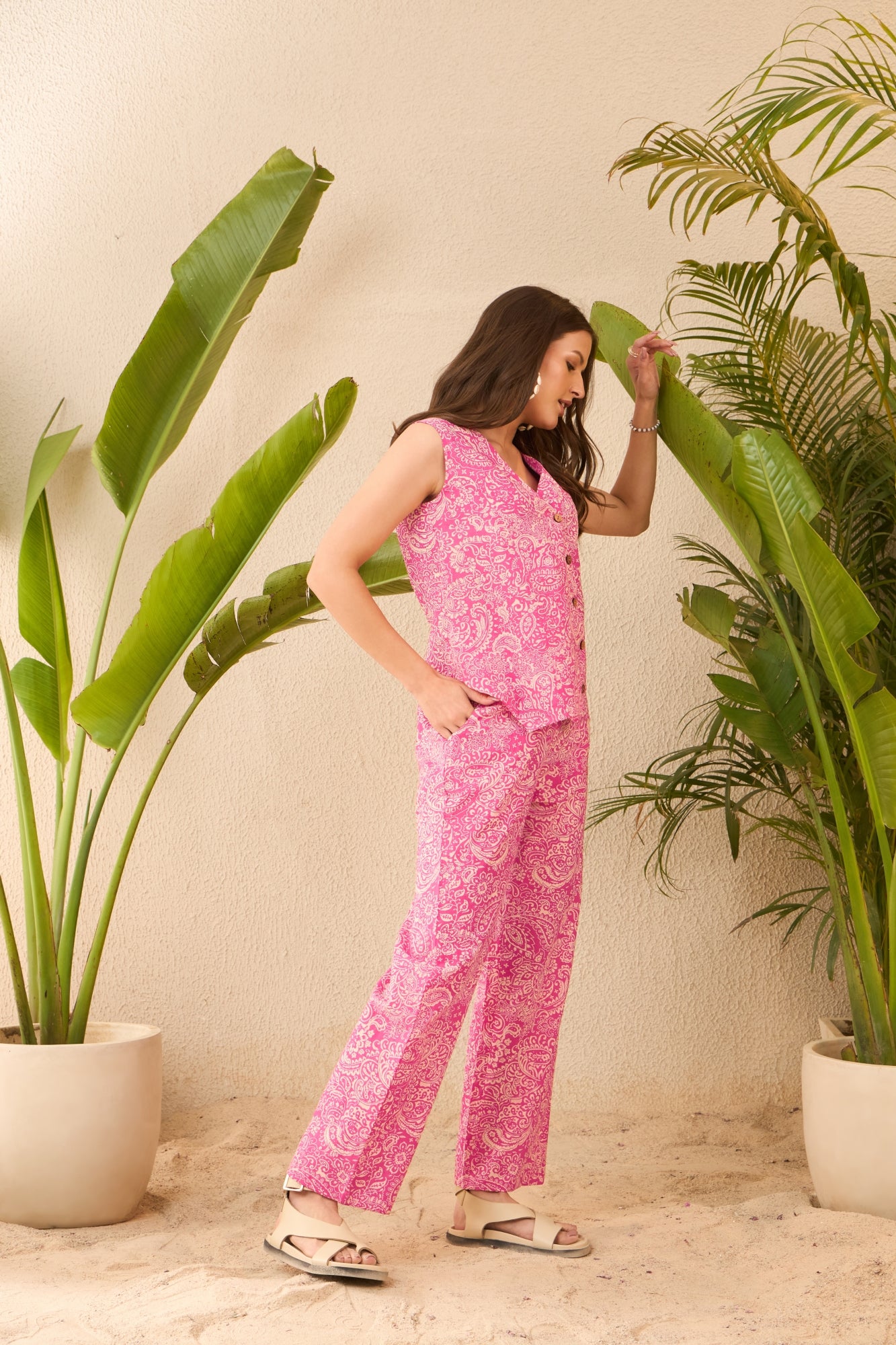 IMANA Women Cotton Printed Co-Ord Set
