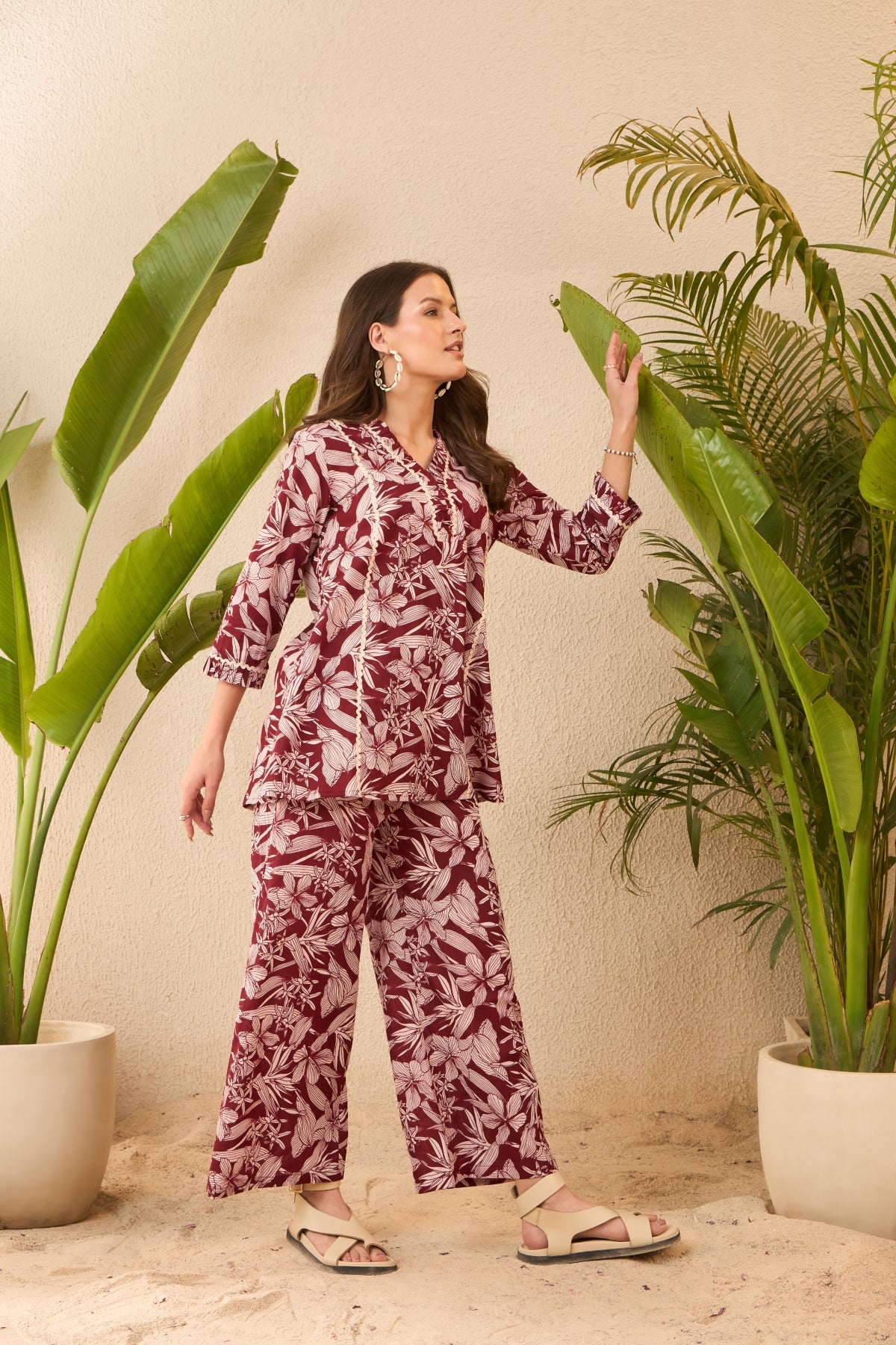 IMANA Women Cotton Printed Co-Ord Set