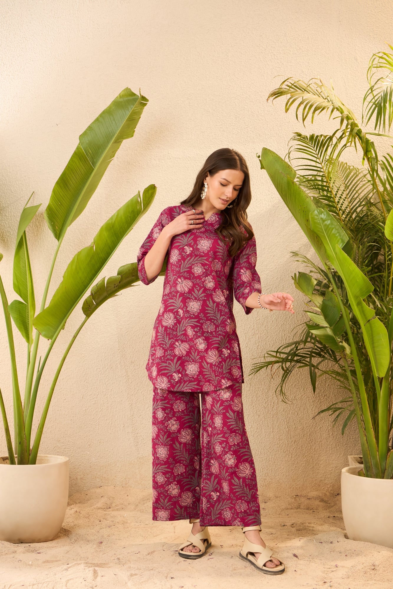 IMANA Women Cotton Printed Co-Ord Set