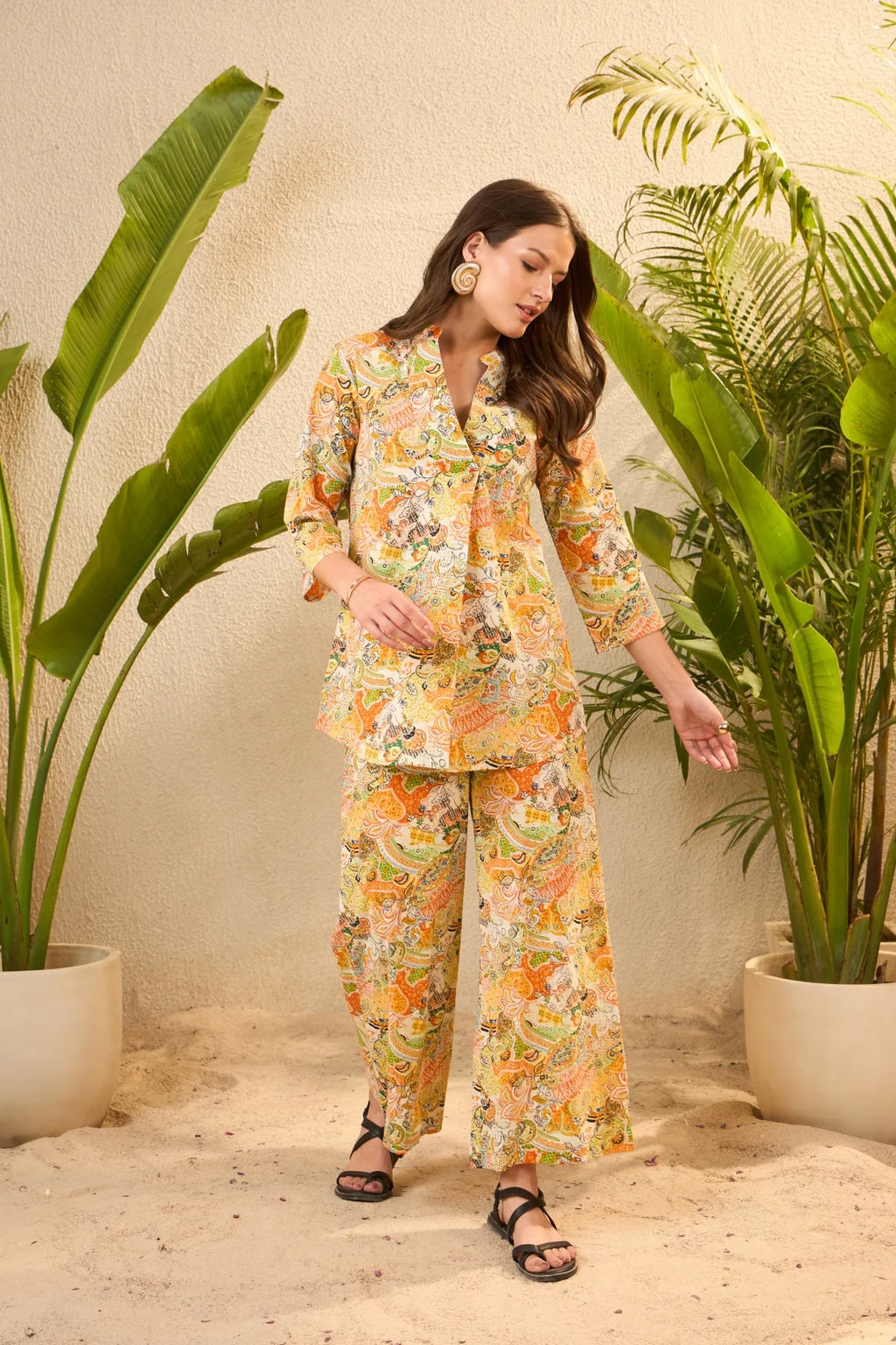 IMANA Women Cotton Printed Co-Ord Set