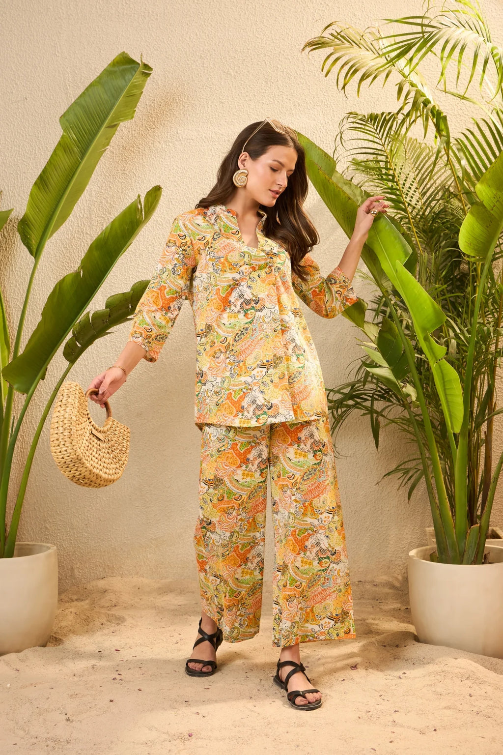 IMANA Women Cotton Printed Co-Ord Set