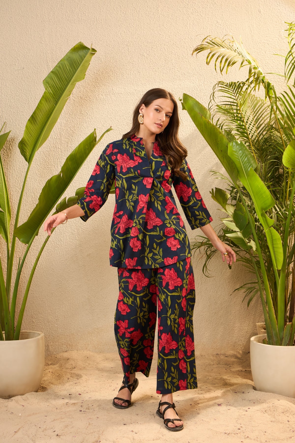 IMANA Women Cotton Printed Co-Ord Set