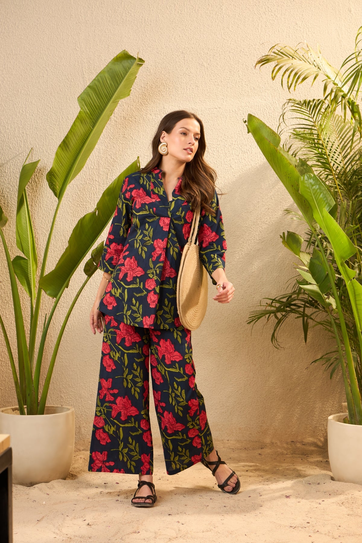 IMANA Women Cotton Printed Co-Ord Set