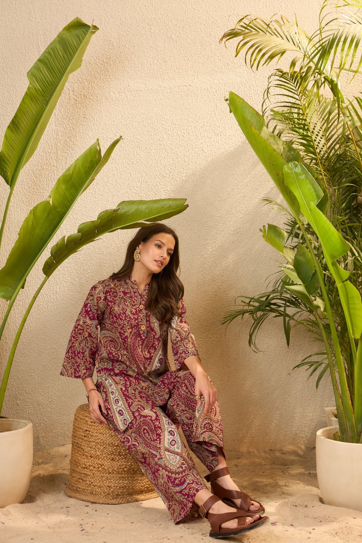 IMANA Women Cotton Printed Co-Ord Set