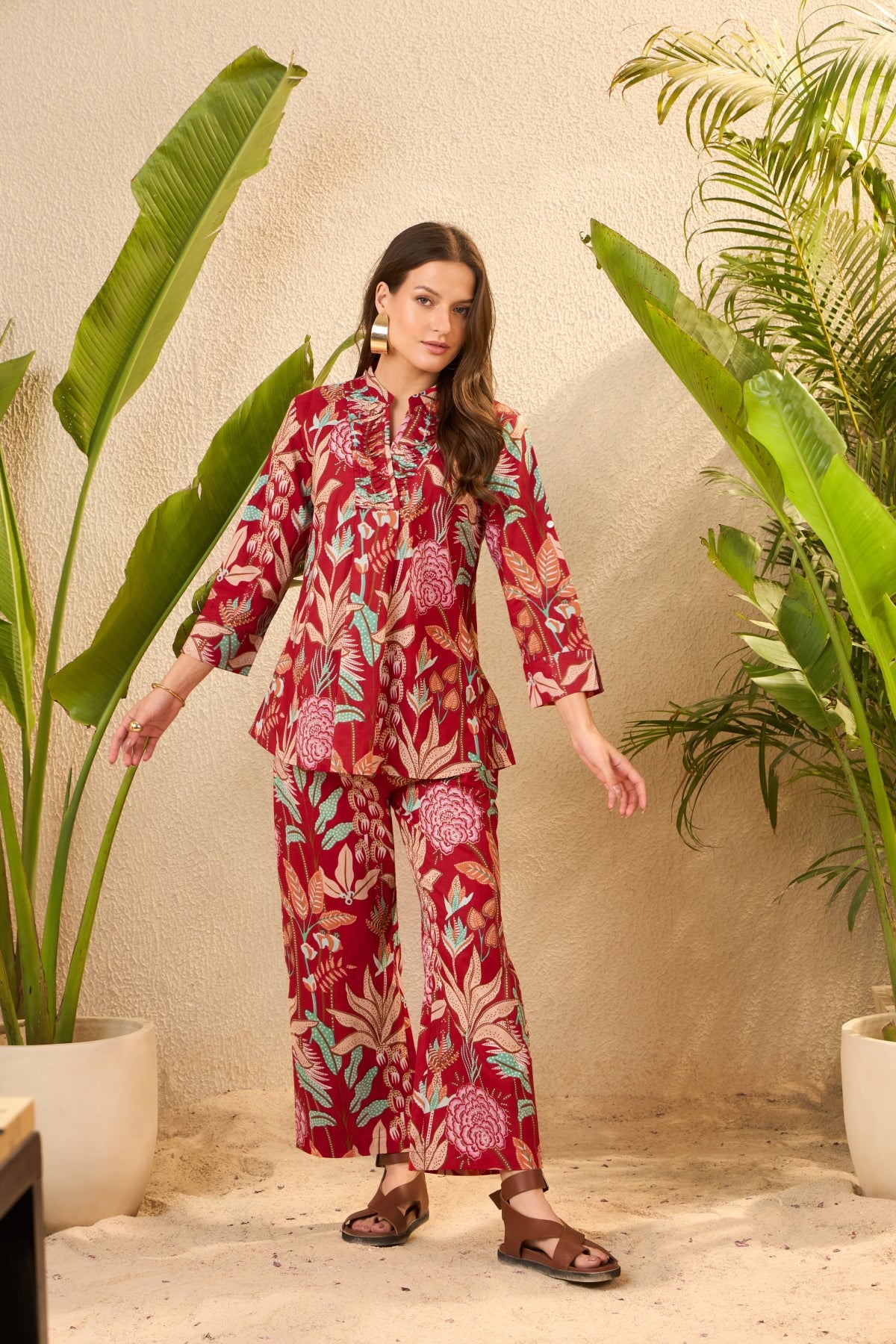 IMANA Women Cotton Printed Co-Ord Set