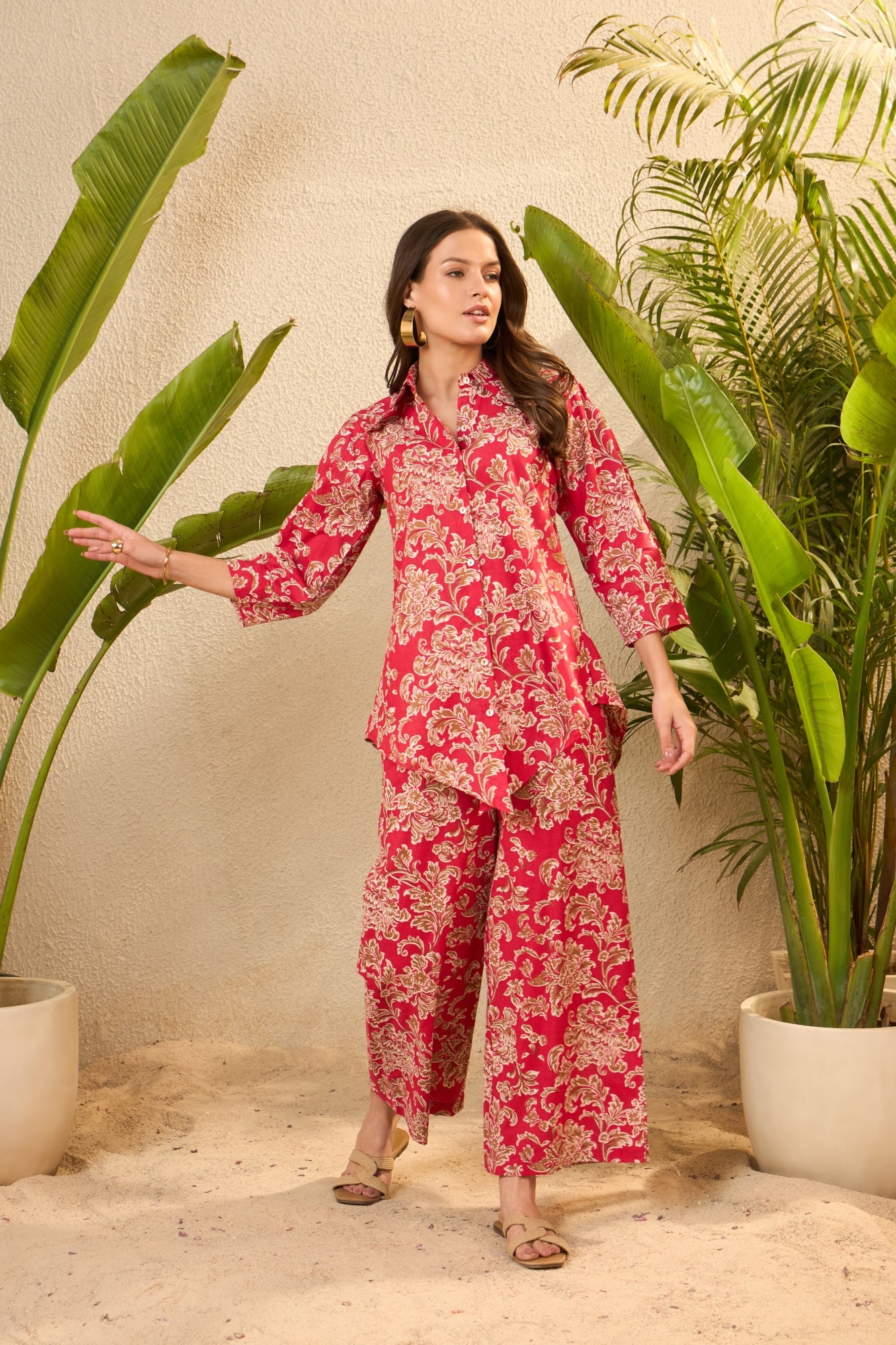 IMANA Women Cotton Printed Co-Ord Set