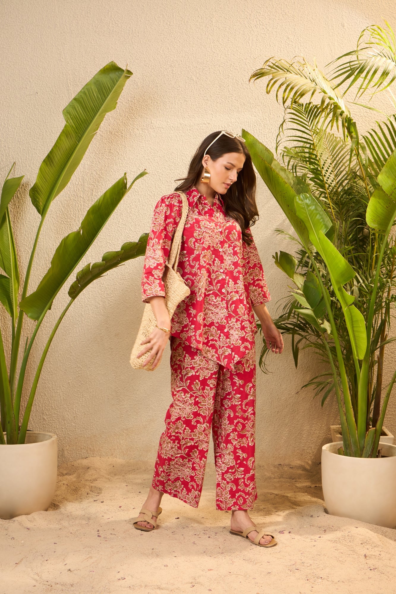 IMANA Women Cotton Printed Co-Ord Set