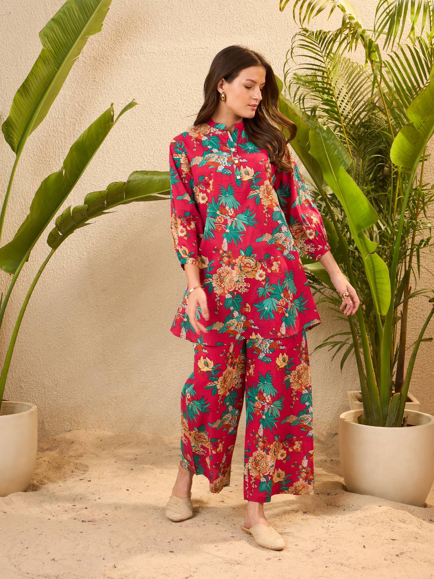 IMANA Women Cotton Printed Co-Ord Set