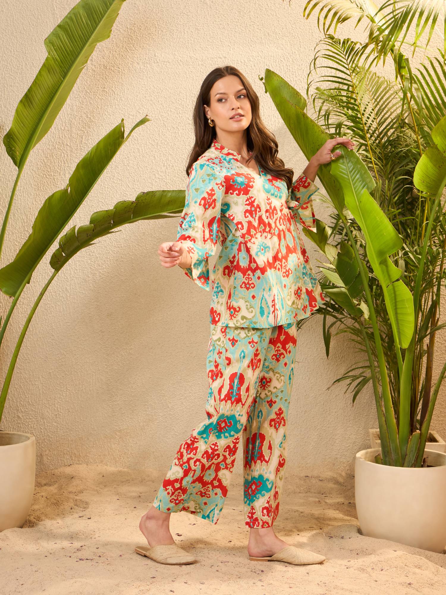 IMANA Women Cotton Printed Co-Ord Set